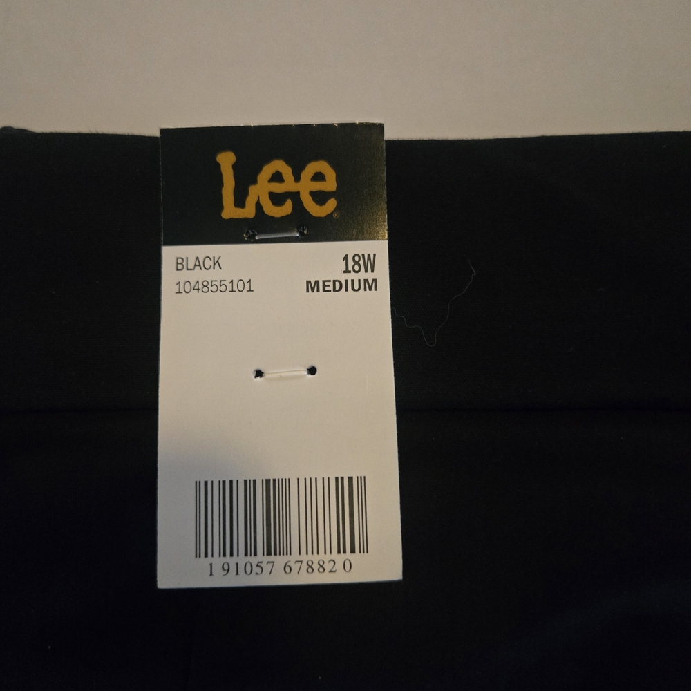 NWT Lee Plus Ultra Lux Comfort Trouser Pants - Black - 18W Medium - Picture 2 of 8